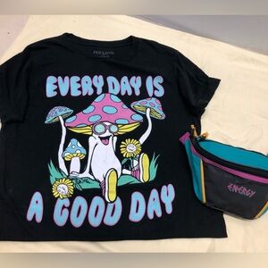 Adult Vintage Trippy Graphic T-Shirt & Fannypack
